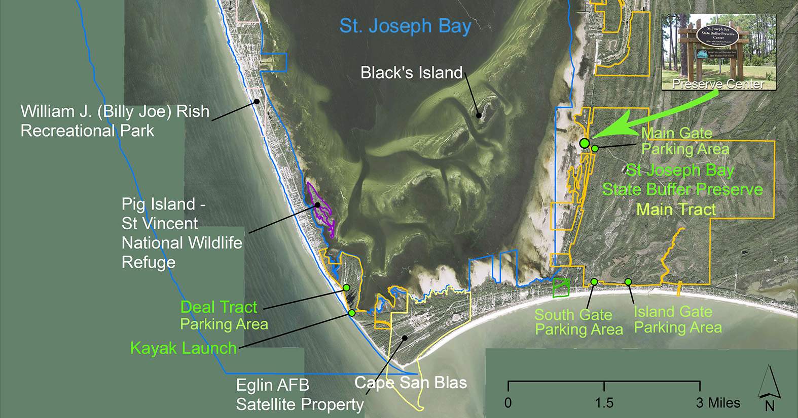 Cape San Blas Map Explore The Preserves | Friends Of St. Joseph Bay Preserves